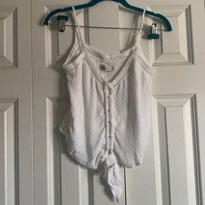 NWT White Hollister Tie Tank Top